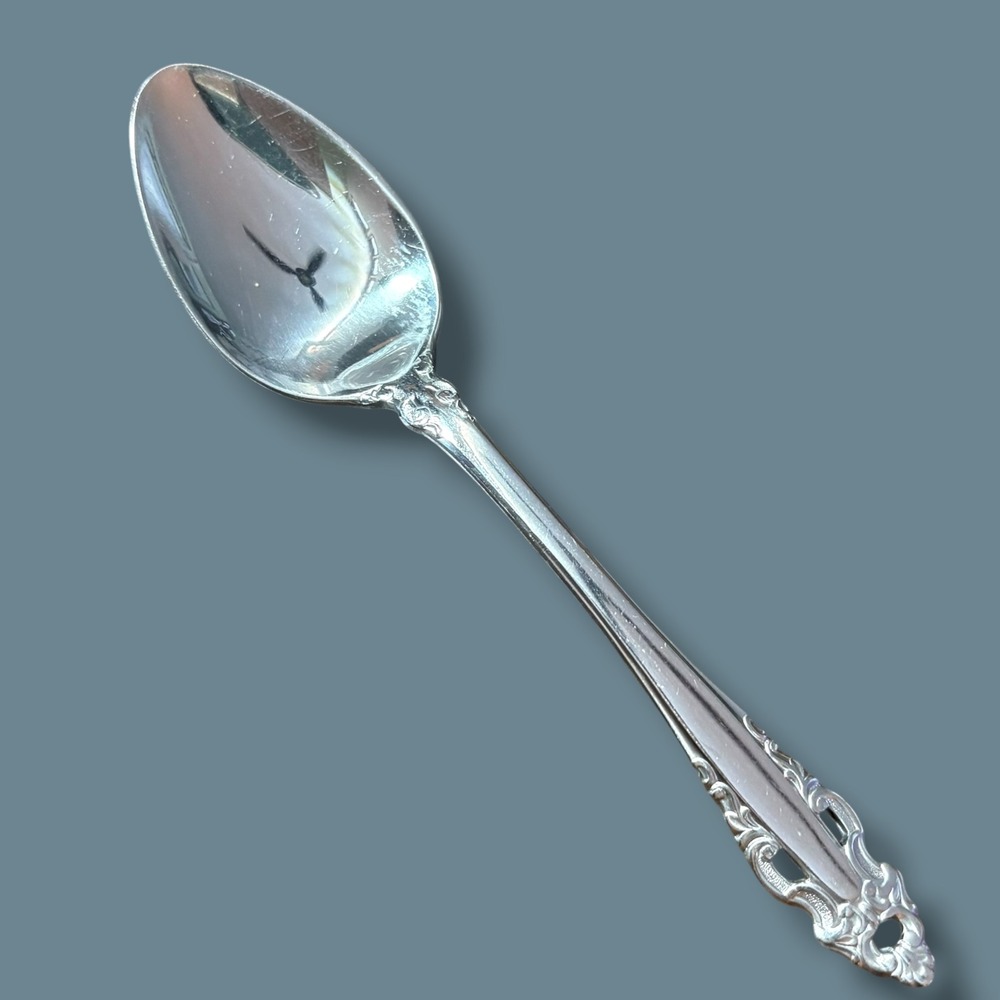 Gorham Pierced Baroque Stainless Teaspoon Glossy Flatware Silverware